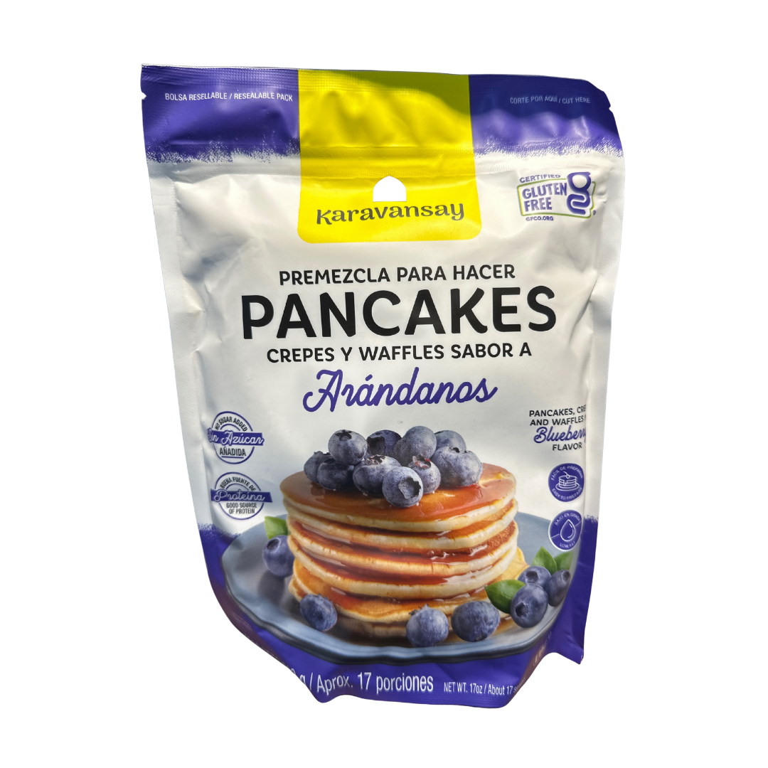MEZCLA PARA HACER PANCAKES SABOR A ARÁNDANOS - KARAVANSAY