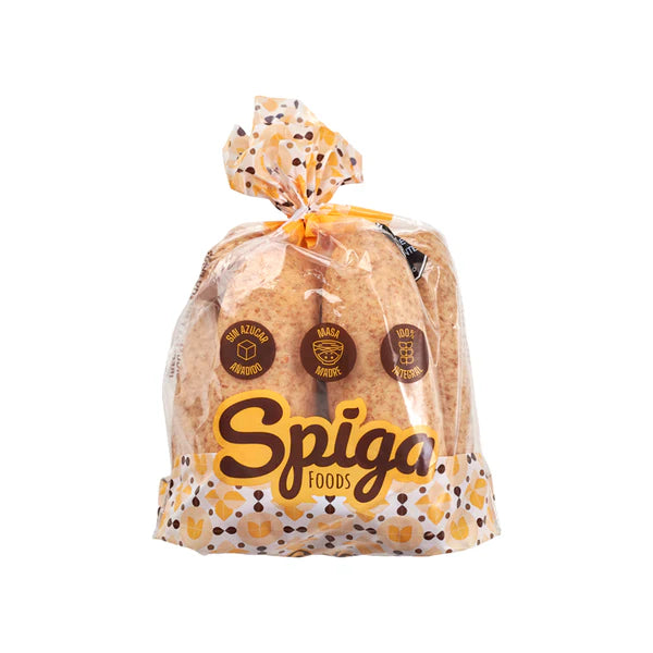 PAN INTEGRAL CON MASA MADRE Y QUESO DE ALMENDRAS X 5UDS - SPIGA