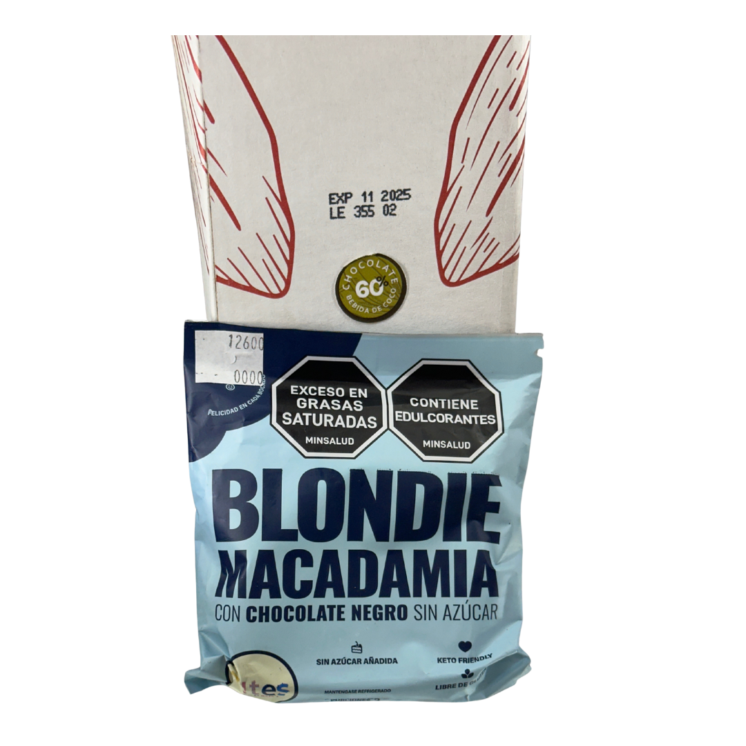 BLONDIE MACADAMIA CHOCOLATE NEGRO