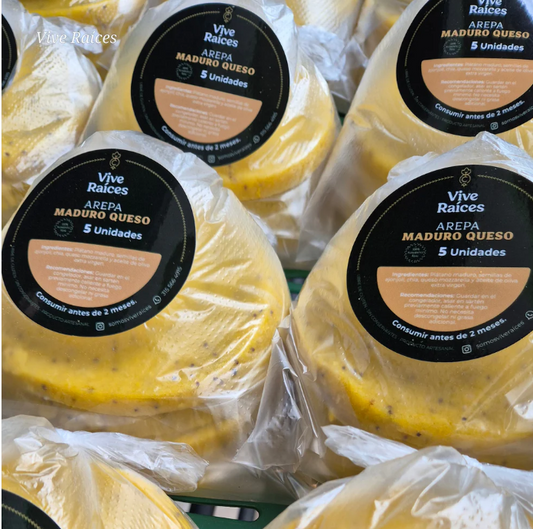 AREPAS CON QUESO X 5UDS - VIVE RAICES