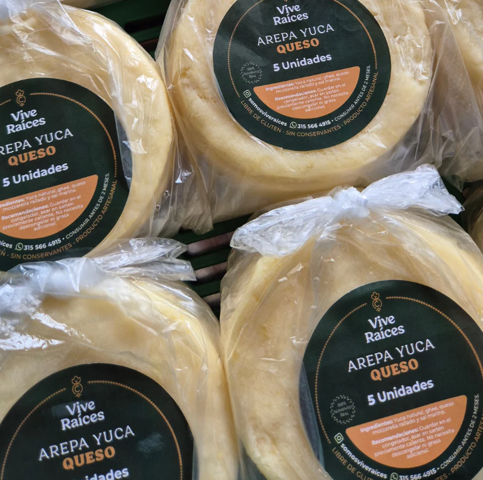 AREPAS CON QUESO X 5UDS - VIVE RAICES