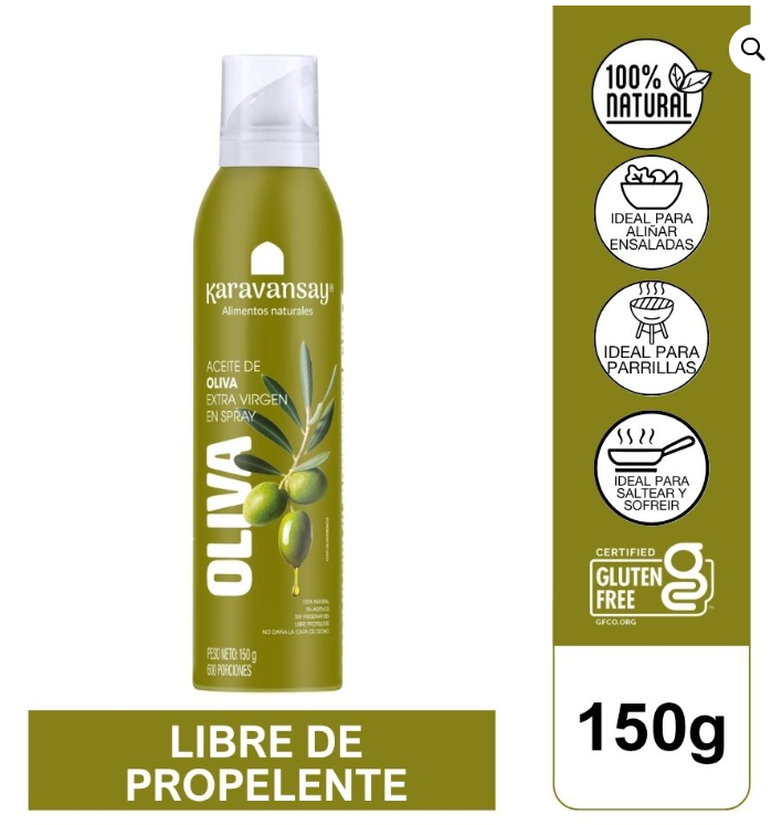 ACEITE DE OLIVA EN SPRAY X 150GR - KARAVANSAY