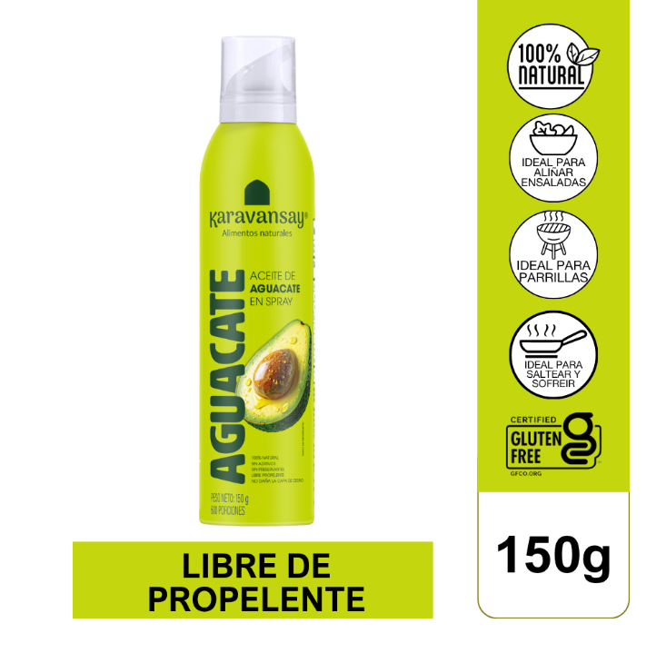 ACEITE DE AGUACATE EN SPRAY X 150GR - KARAVANSAY