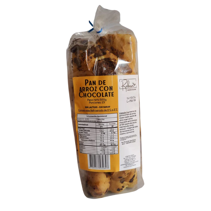 PAN DE ARROZ CON CHOCOLATE REBORN X 500GR