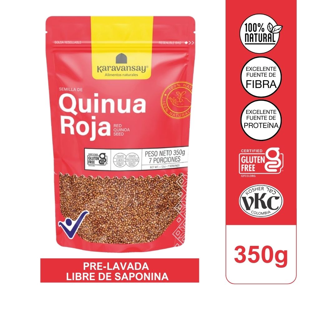 SEMILLA DE QUINUA ROJA X 350GR - KARAVANSAY