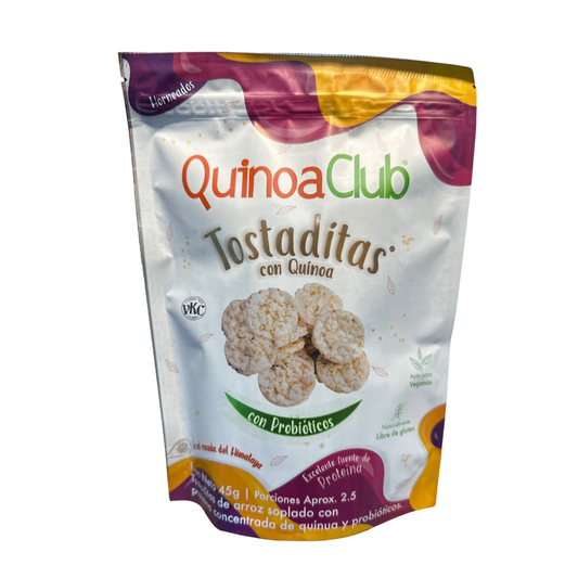 TOSTADITAS CON QUINOA - QUINOACLUB
