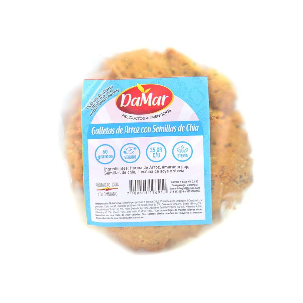 GALLETAS DE ARROZ X2 UNIDADES - DAMAR