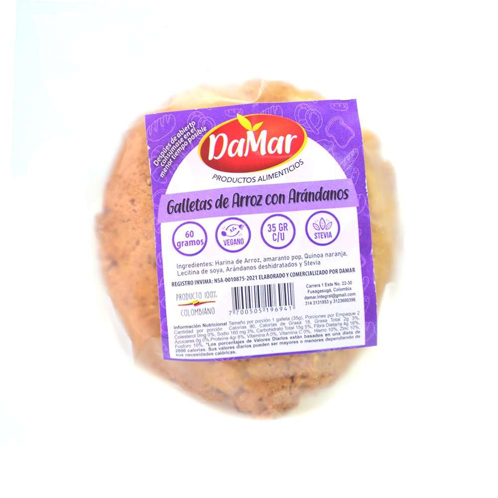 GALLETAS DE ARROZ X2 UNIDADES - DAMAR