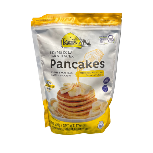 MEZCLA PARA HACER PANCAKES SABOR A BANANO - KARAVANSAY