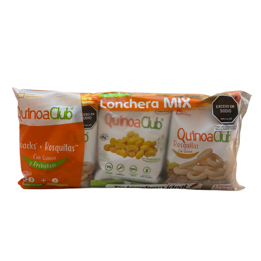 LONCHERA MIX SNACKS + ROSQUILLAS - QUINOA CLUB