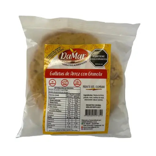 GALLETAS DE ARROZ X2 UNIDADES - DAMAR