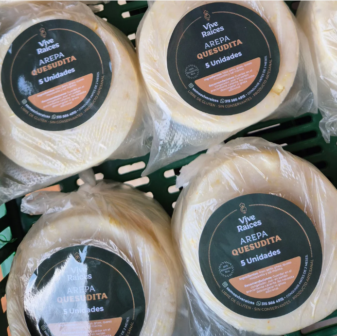 AREPAS CON QUESO X 5UDS - VIVE RAICES