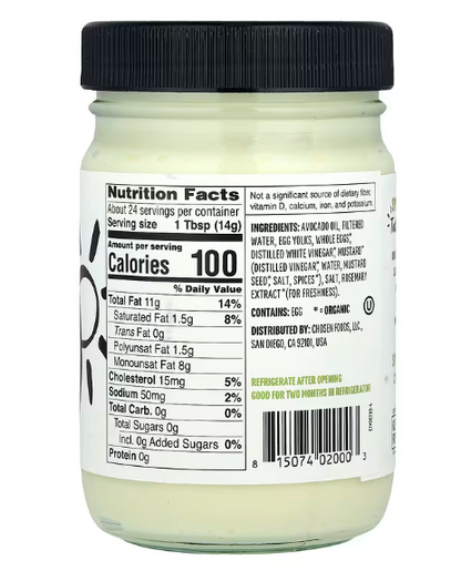 MAYONESA X 355ML - CHOSEN FOODS