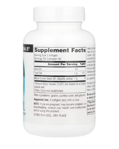 CÁPSULAS DE ACEITE DE COMINO NEGRO X 120CAP - SOURCE NATURALS