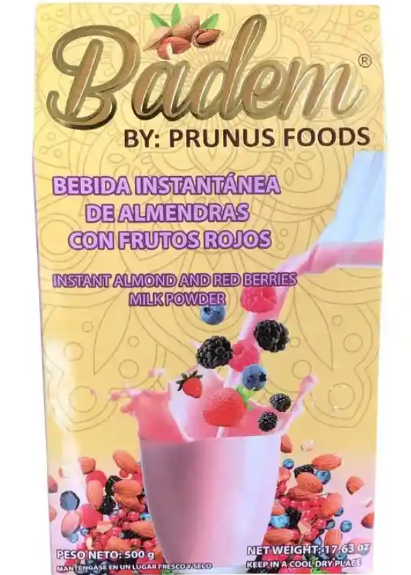 BEBIDA DE ALMENDRAS CON FRUTOS ROJOS X 500GR - BADEM