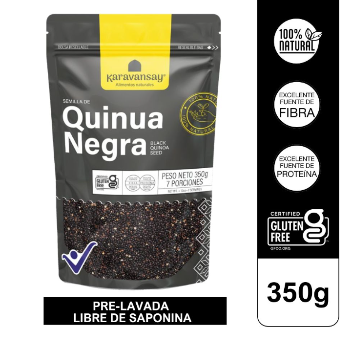 SEMILLA DE QUINOA NEGRA X 350GR - KARAVANSAY