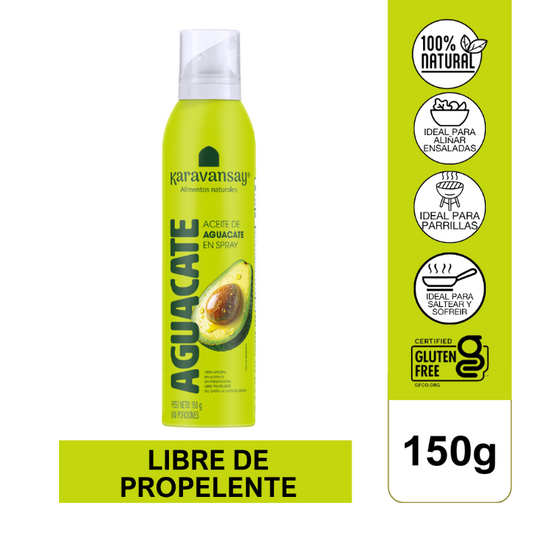 ACEITE DE AGUACATE EN SPRAY X 150GR - KARAVANSAY