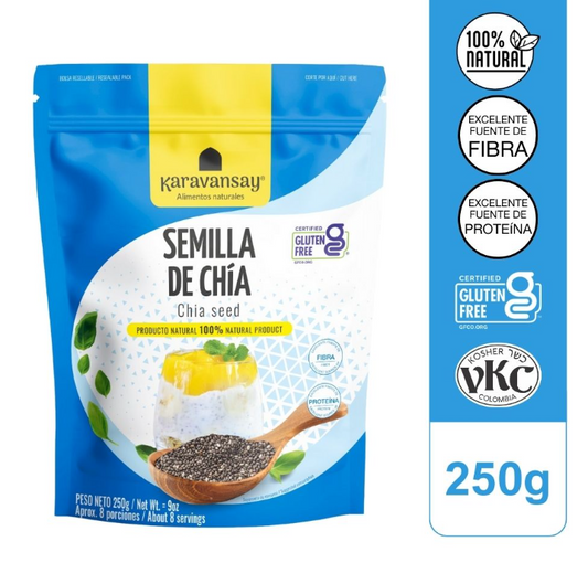 SEMILLAS DE CHIA DOY PACK X 250GR - KARAVANSAY