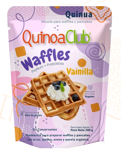 PREMEZCLA WAFFLES X 300GR - QUINOA CLUB