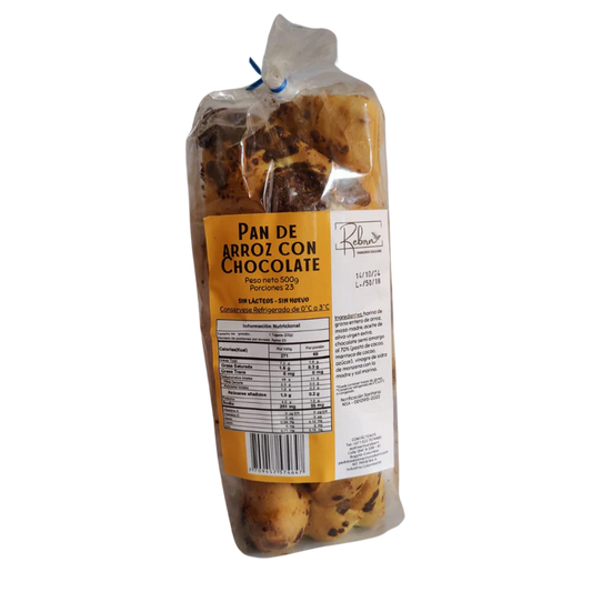 PAN DE ARROZ CON CHOCOLATE REBORN X 500GR