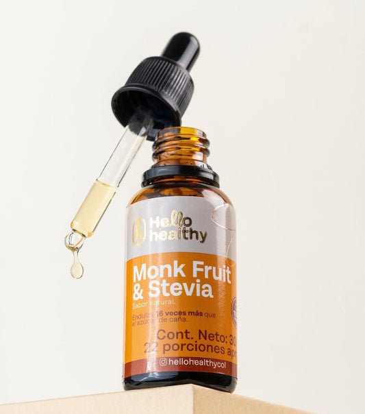 MONKFRUIT & STEVIA X 30ML - HELLO HEALTHY