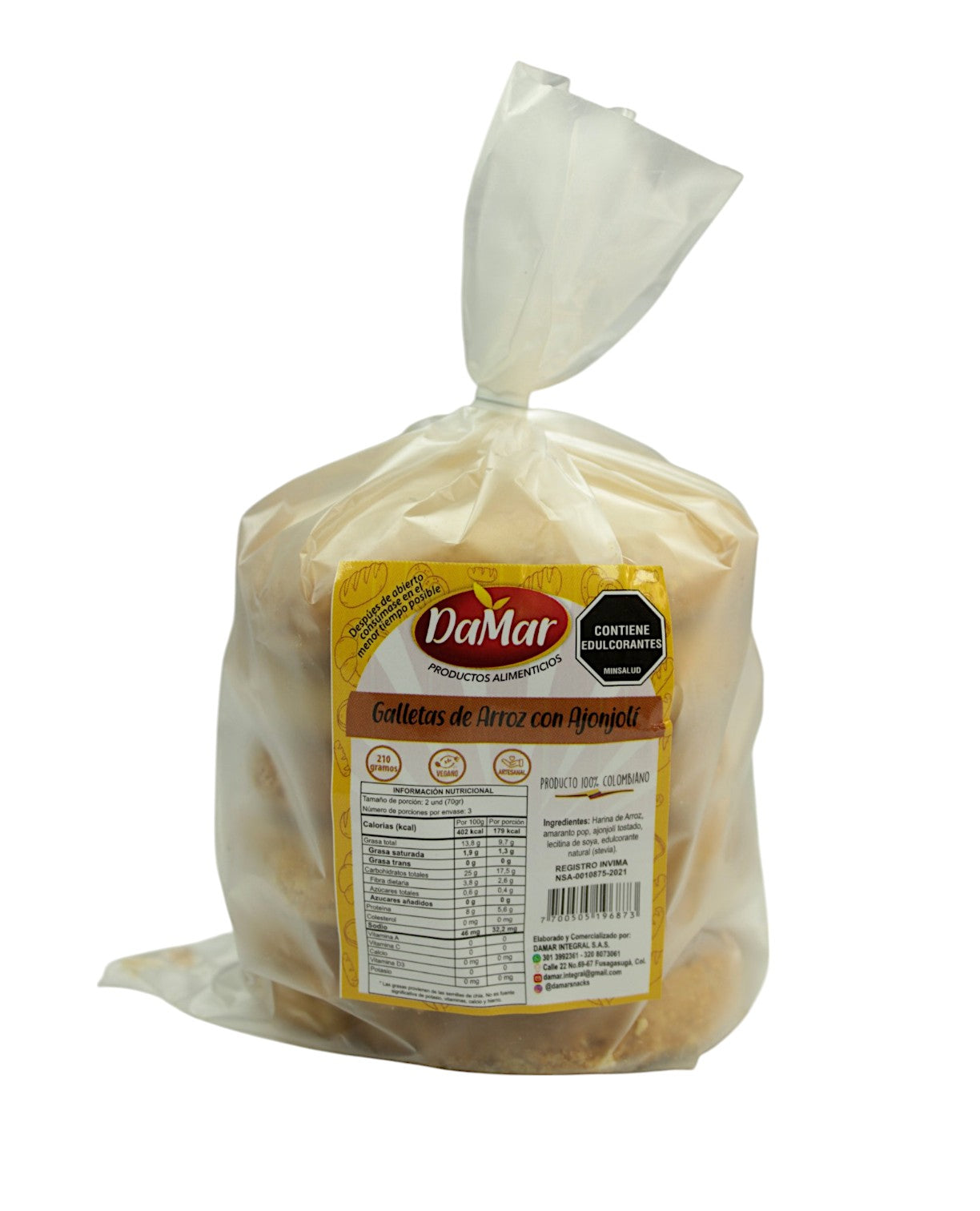 GALLETAS DE ARROZ X6 UDS - DAMAR